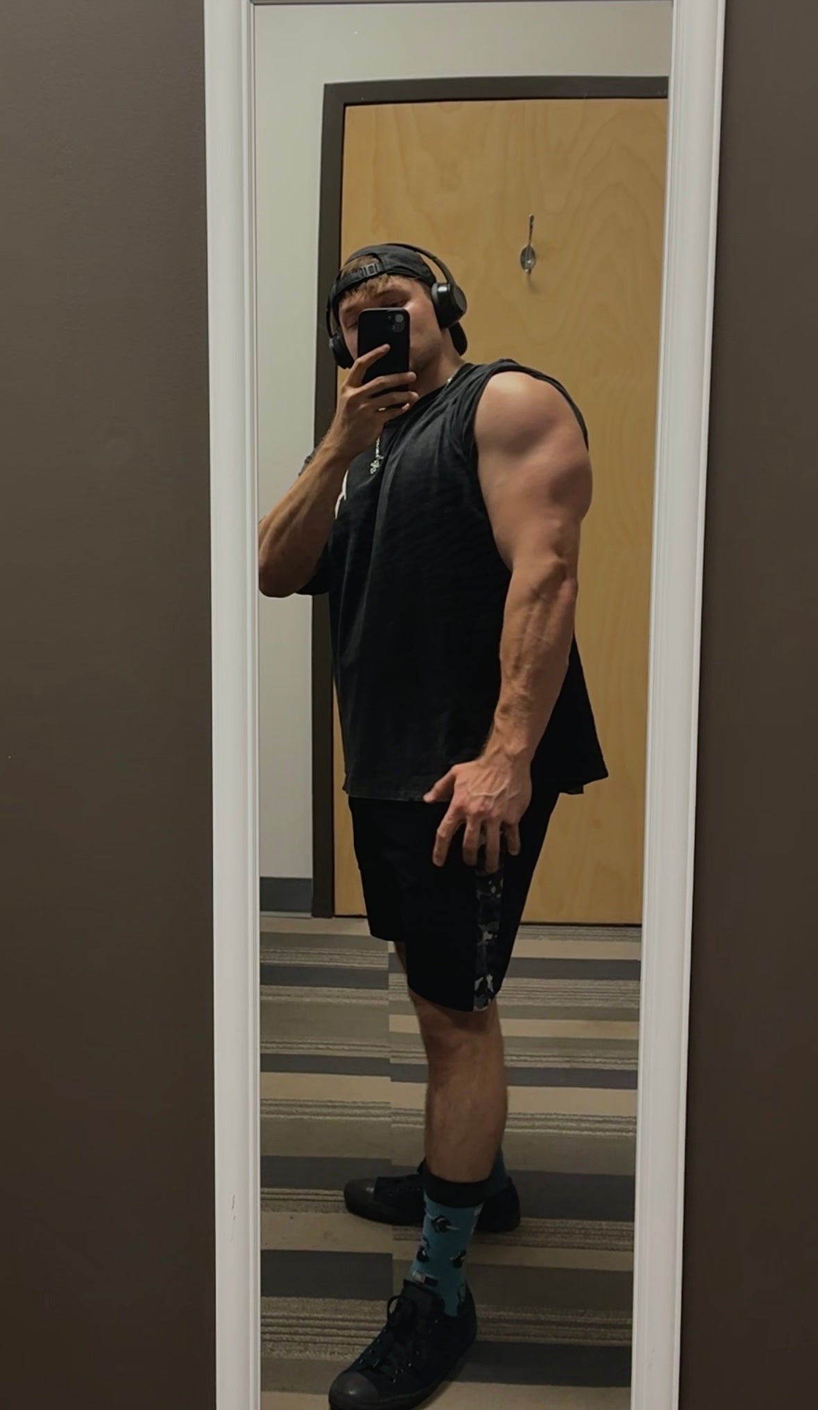 Charcoal XL Oversized Pump Cover Tee